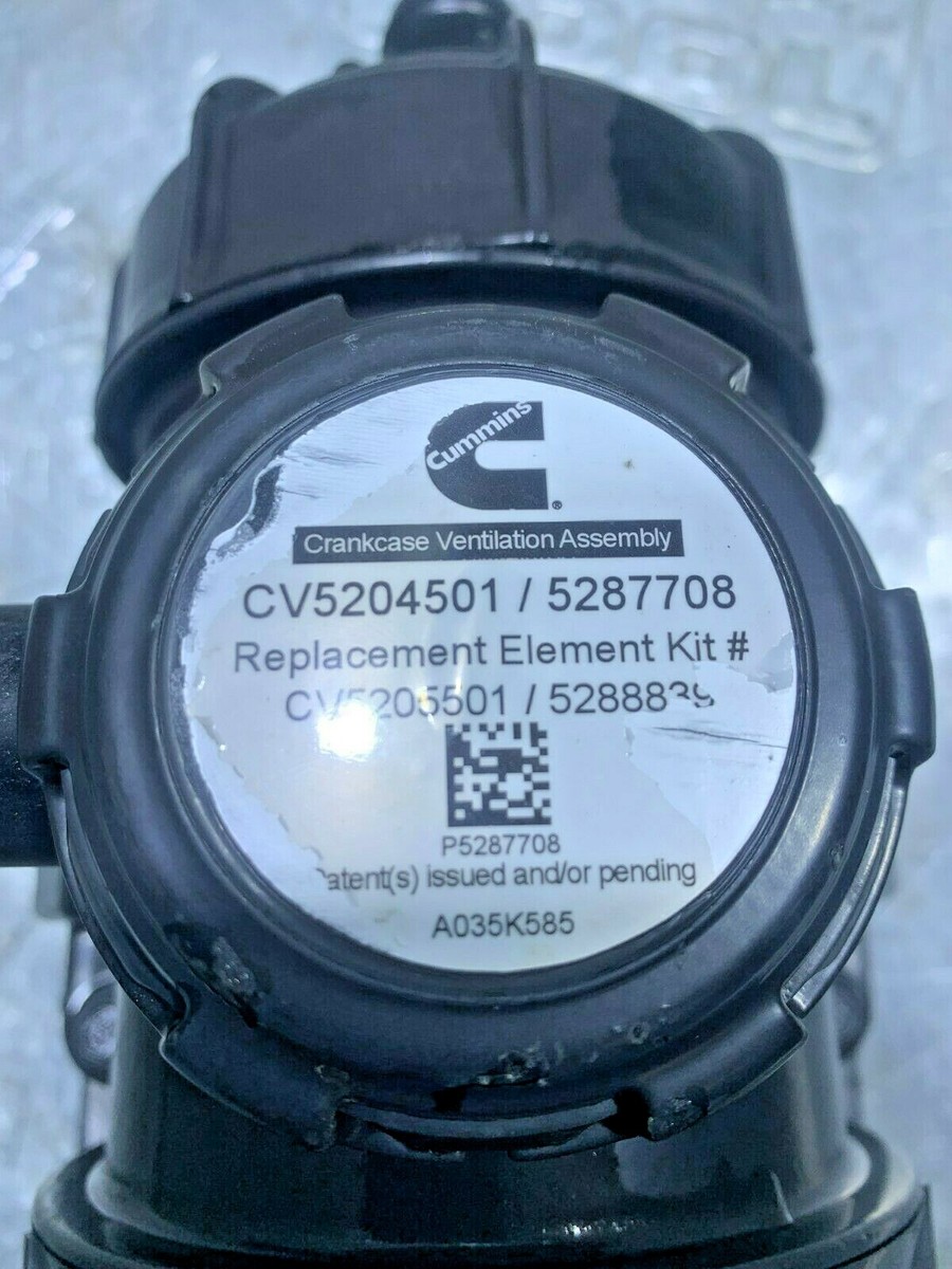 Cummins 5287708 4.5 Breather Crankcase Ventilation Assembly 