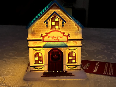 COBBLESTONE CORNERS MINIATURES, COBBLESTONE CANDY THAT CAN LIGHT UP INSIDE..