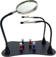 Helping Hand Soldering PCB Circuit Board Holder 2.5X Magnifier Electronic Repair