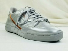 Adidas Continental 80 Women's Metallic Grey Copper Trim Fashion Sneakers EE5565