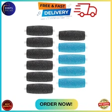 11-Pack Roller Refill Heads: 7 Extra Coarse & 4 Regular for Amope Pedi Foot File