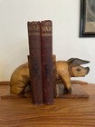 Bookends Farmhouse Vintage Wooden Pig Bookends - Fantastic