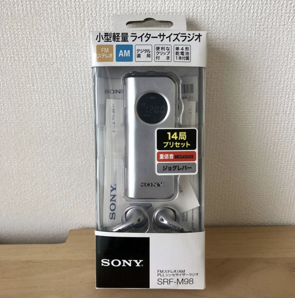 SRF-M98 ソニー FMステレオ/AM PLLシンセサイザーラジオ
