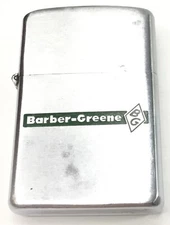 Vintage Barber Greene Construction Equipment Advertising Lighter Prince Rocky