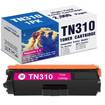 Compatible TN310 Magenta Toner for Brother HL-4570CDW MFC-9650CDW 1PK