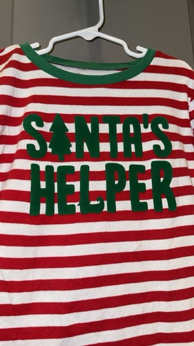 Simple Joys By Carters Santa’s Helper Red & White Striped Pajama Set, 8 - Picture 2 of 7