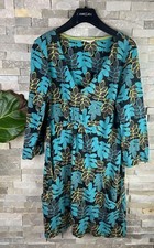 White Stuff Women’s Size 12 Floral Cotton Blue Dress 