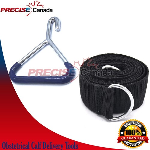Nylon OB Calf Pulling Strap 30" with OB Handle Goat Gripper Dairy Delivery - Picture 2 of 2