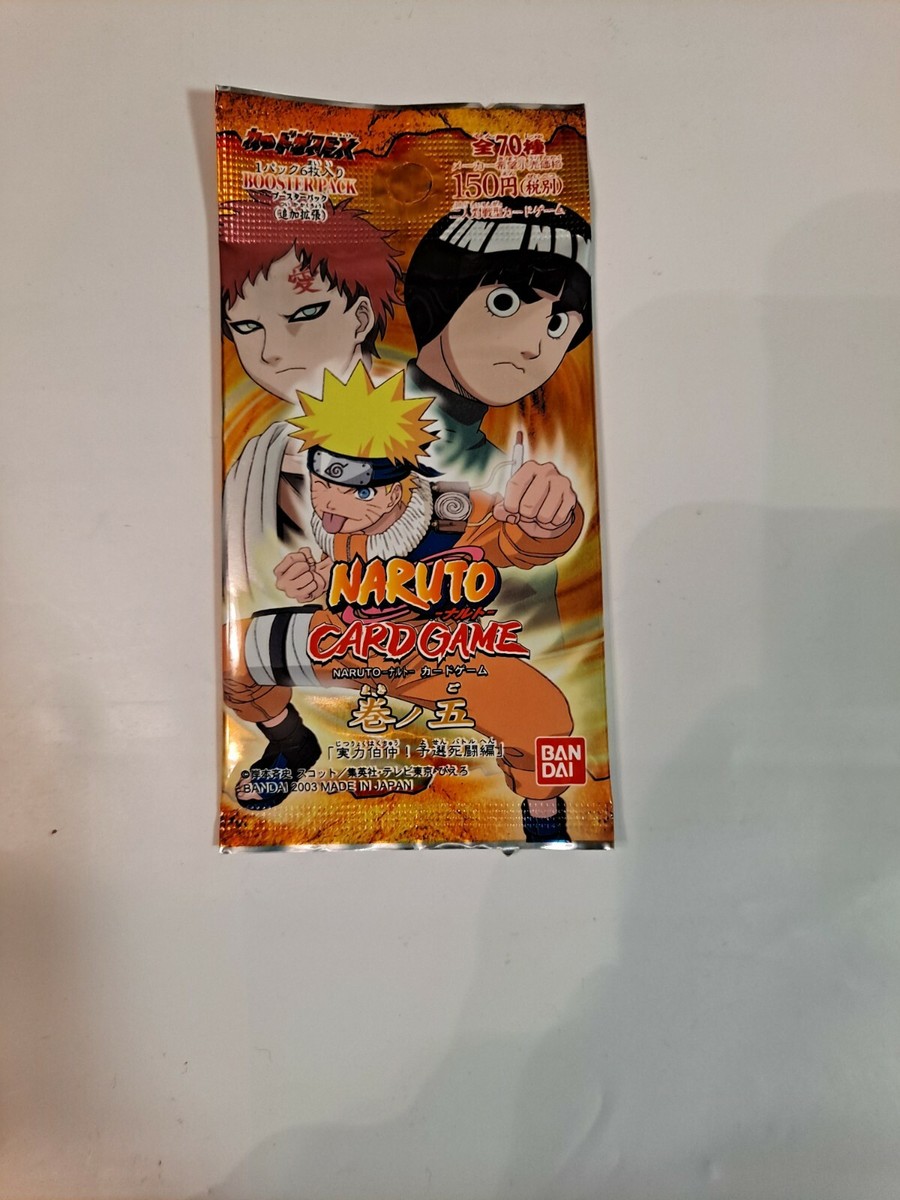 Naruto Curse Of The Sand Booster Pack Japanese series 5 card game