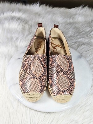 Sam Edelman Khloe Espadrille Flat Sneaker Shoes Sz 8.5 Tan  display picture 1