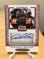 NAHSHON WRIGHT ROOKIE AUTOGRAPH 2021 SAGE PREMIER DRAFT RED SP OREGON ST COWBOYS