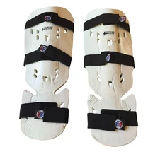 Pair Of Pro Force Lightning Shin and Instep Guards  17” x 7” Adult Medium