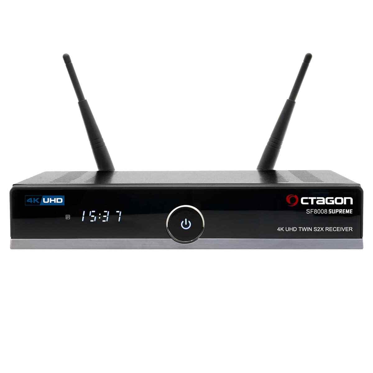 Thumbnail - Octagon Sf8008 Supreme Uhd 4k Pvr H.265 E2 Linux Dual Wifi 2x Dvb-s2x