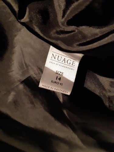 DEBENHAMS LADIES BLACK Genuine JACKET size 14 - Picture 9 of 9