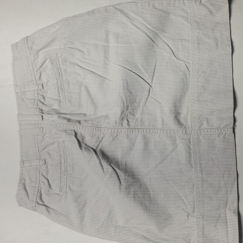 Merona Brown Pinstriped Cotton/Spandex Skirt Sz 2. 30x17.5 - Picture 5 of 9