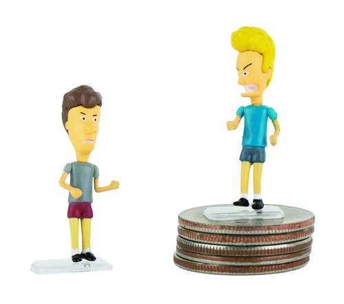 (Set of 2) Worlds Smallest BEAVIS & BUTT-HEAD Micro 1990's MTV Pop Culture - Picture 4 of 6