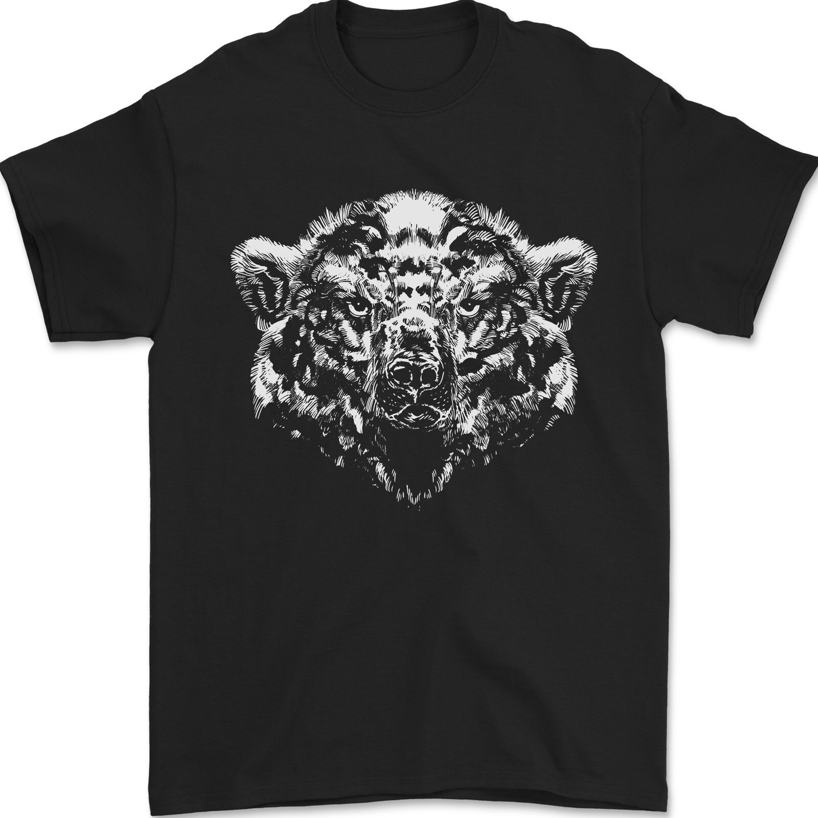 A Grizzly Polar Oso Camiseta Hombre 100% de Algodón