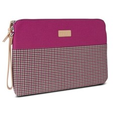 Greene Gray Zippered Sleeve for Microsoft Surface Pro 3,4 - Burgundy Houndstooth