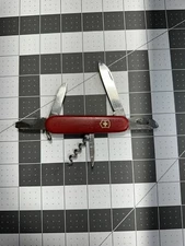 Victorinox Vintage Spartan Swiss Army Pocket Knife  - 91MM Red Blade Damage 5316