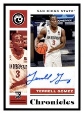2021 Panini Chronicles D.P. #CR-TGO Terrell Gomez Chronicles Rookie Signatures