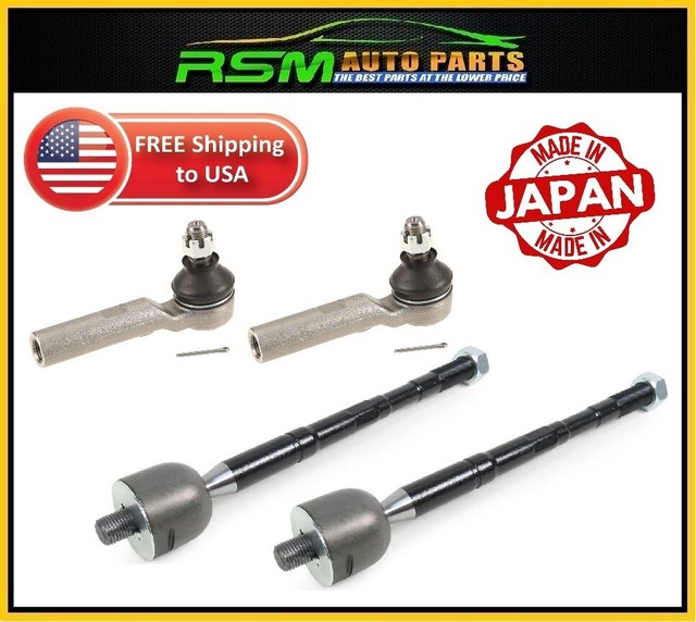MADE JAPAN for 0515 Pre Runner 4WD Inner & Outer Tie Rod End Set 4pcs eBay