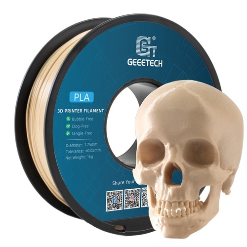 Filamento blanco hueso Geeetech PLA 1,75 mm 1 kg fácil de usar desde EE. UU. para impresora 3D - Imagen 2 de 10