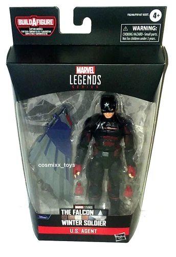 SERIE MARVEL LEGENDS EE. UU. FIGURA DE AGENTE BAF CAPITÁN AMÉRICA HALCON WINGS HASBRO