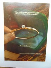 1978 De Beers Diamond Ring FOREVER vintage art print ad