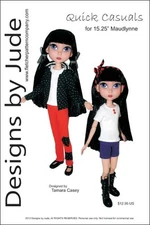 Casuals Doll Clothes Sewing Pattern for 15.25" Maudlynne LittleMissMatched