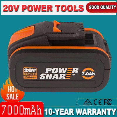 Für WORX WA3551 20Volt 7.0Ah Li-ion PowerShare Ersatzakku 20v WX390 WG169 WA3880