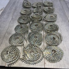 Collated Roofing Nails 1-1/4" X .120 Smooth Galvanized Steel Lot Of 18 Rolls
