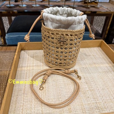 TORY BURCH クラッチバック　かごバッグ　ラタン　レザー　正規品 s-l400.jpg