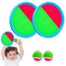 Toss and Catch Ball Set 8" Paddle Sports Game for Kids Adults Beach Outdoor