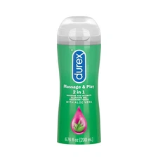 Durex Massage Play Soothing Touch 2 In 1 Aloe Vera Lubricant 6.76 Fl Oz