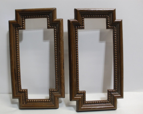 Faux Wood Trim Pieces Architectural Salvage Reclaimed Vintage 6 1/8x11 3/8