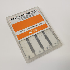Vintage HP-65 Programmable Calculator 40 Magnetic Program Cards Set Rare