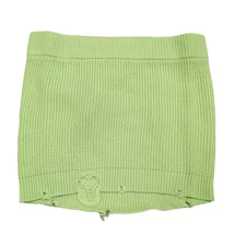 SER.O.YA Alora Skirt Distressed Neon Lime Green Knit Revolve