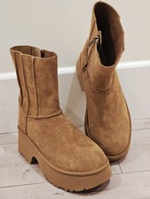 NEW UGG SIZE11 WOMENS SUEDE CLASSIC TWIN SEAM NEW HEIGHTS BOOTS CHESTNUT VIETNAM