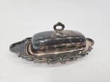 Vintage F.B. Rogers Silver Co. Covered Butter Dish