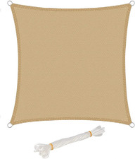 Tenda a Vela Quadrata Tenda Ombreggiante Telo UV Sole Ombra Giardino Parasole