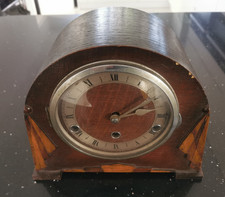Bee Ess Art Deco 1936 Mantle Clock with Key (Project not working)