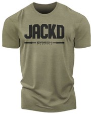 140. Jackd Funny Motivational Workout Gym T-Shirt for Men
