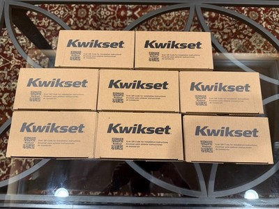 Lot of 8 Kwikset Dorian Satin Nickel Dummy Levers 488DNL15