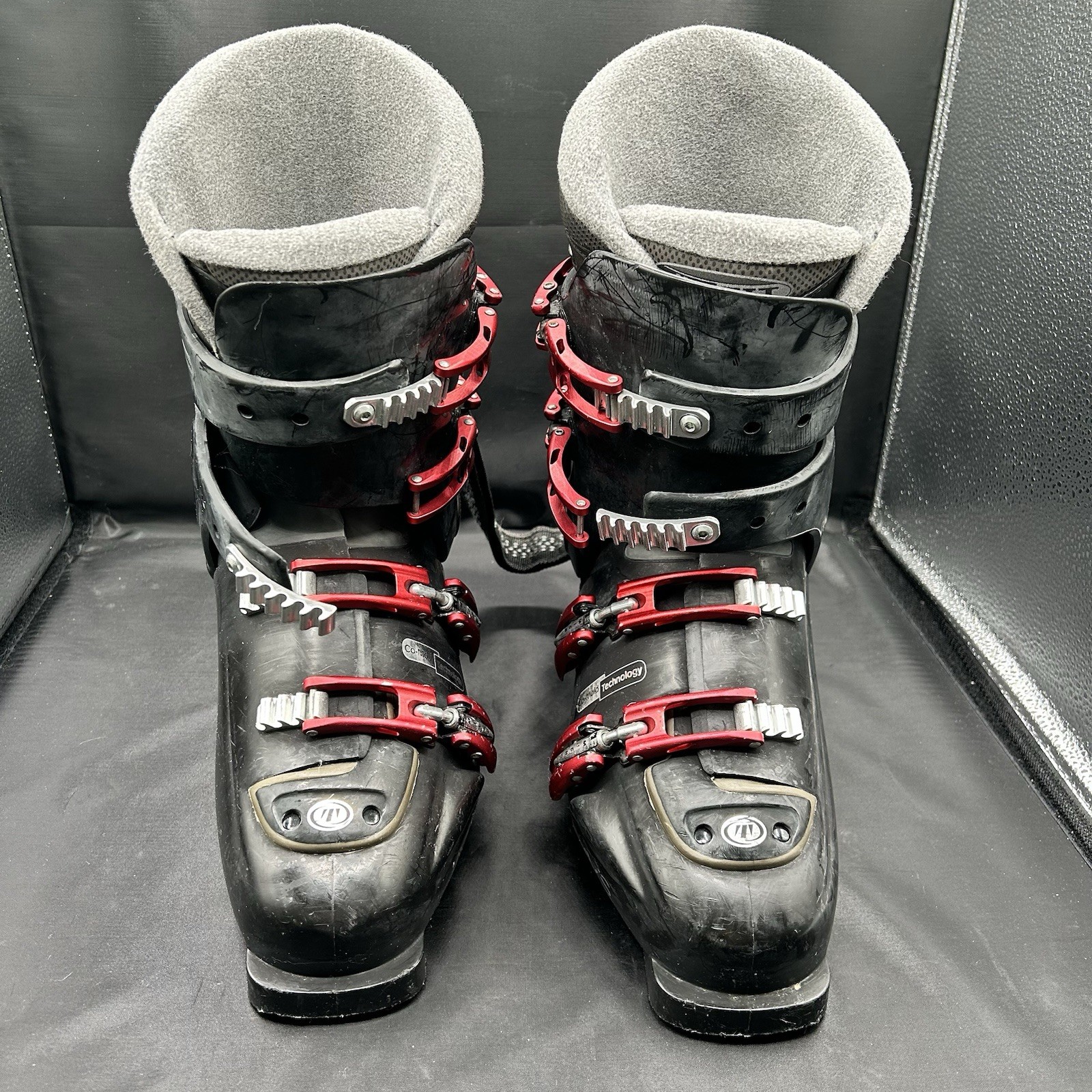 SALOMON Scarponi da sci Tecnica 9X Innotec ultra fit anti vibrazioni nero e rosso taglia 8 9 5 SX4