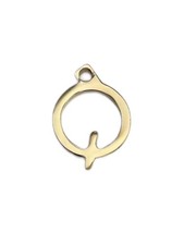 Max Mara Women's Gold Letter Alphabet Q Pendant Charm NWT