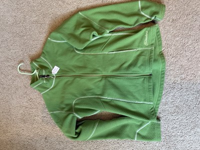 Women s Cloudveil Green Soft Zip Fleece Jacket.  Warm, Great Under Layer