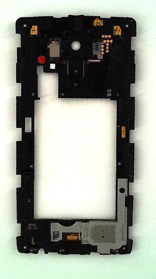 📱 LG G4 🔧 OEM Midframe Housing with Rear Buttons + Speaker Mesh 🟥 ☆ - Image 2 of 2