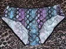 St. Eve Y2K Vintage L Bikini Panty Underwear Hipster Colorful Animal Print