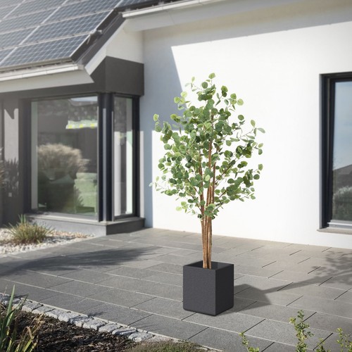 Eucalipto artificial decorativo 180cm realista árbol plástico interior/exterior - Imagen 9 de 9