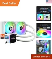 Liqmax III 240 White A-RGB AIO CPU Liquid Cooler - 240mm Radiator, 120mm ARGB...